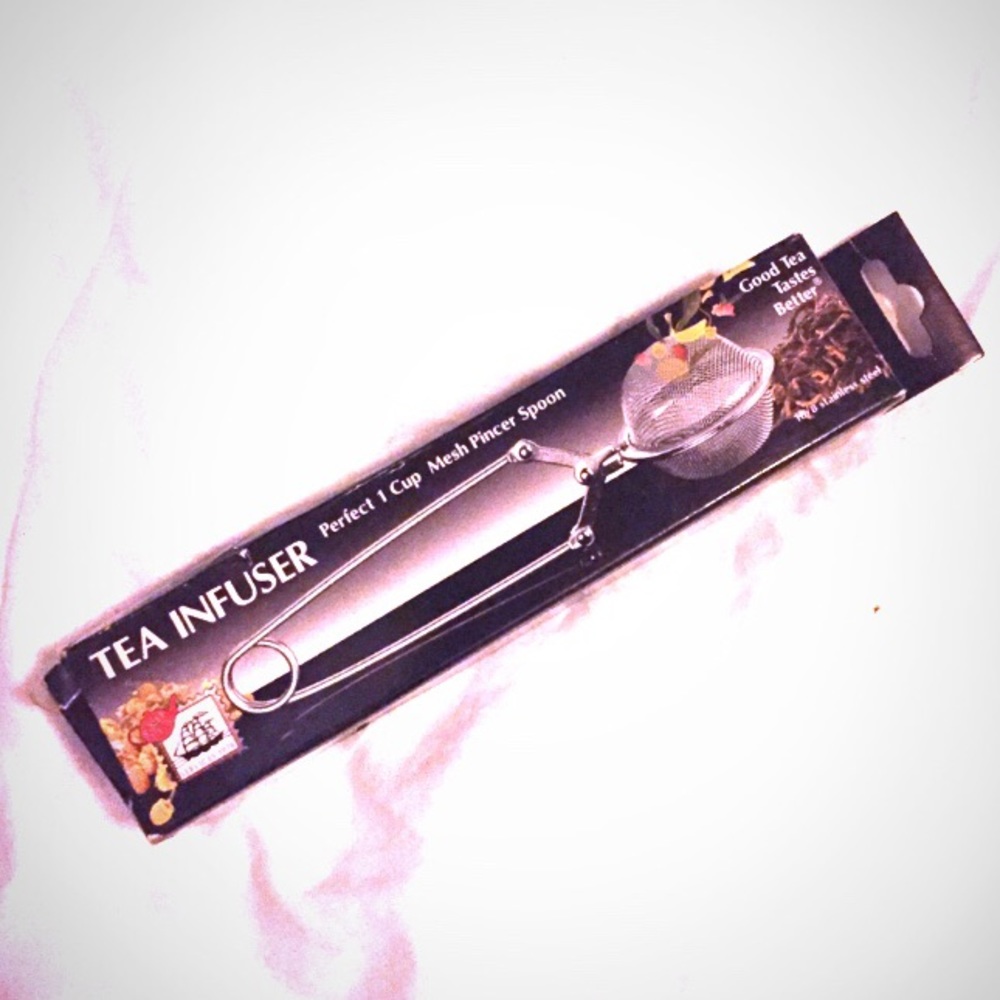 Tea Infuser Mesh Pincher Spoon